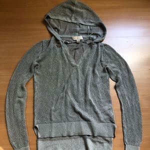 Michael Kors see through v neck hoodie